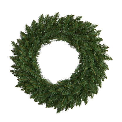 Couronne de Noël Artificielle en Pin Vert 61 cm avec 35 LED Claires